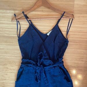 Monteau Navy Blue Jumpsuit